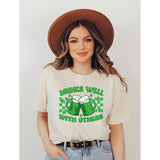 Drinks Well With Others Graphic Crew Neck Tee - Spicie's Boutique