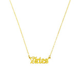 Old English Zodiac Necklace - Spicie's Boutique