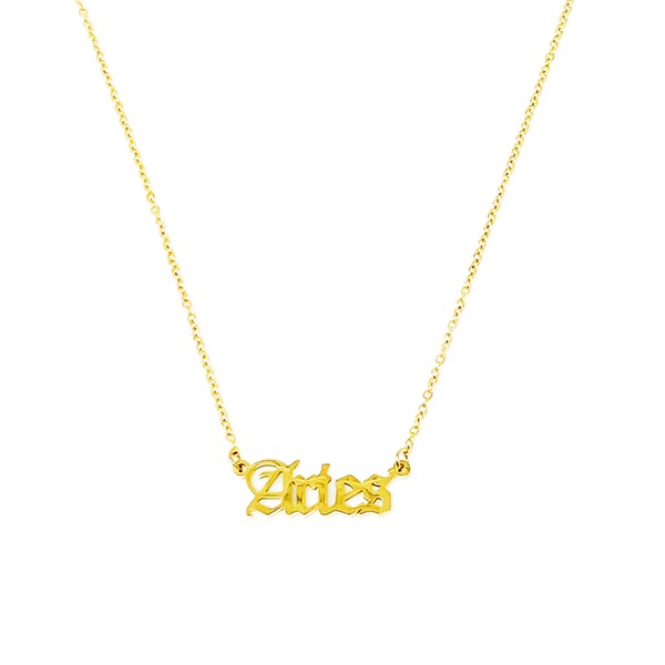 Old English Zodiac Necklace - Spicie's Boutique