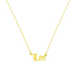 Old English Zodiac Necklace - Spicie's Boutique