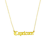Old English Zodiac Necklace - Spicie's Boutique