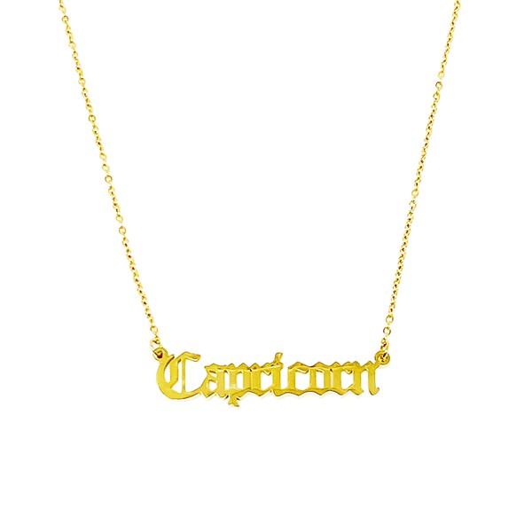 Old English Zodiac Necklace - Spicie's Boutique