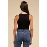 Boat Neck Sleeveless Padded Bodysuit - Spicie's Boutique