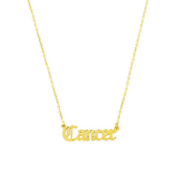 Old English Zodiac Necklace - Spicie's Boutique