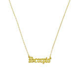 Old English Zodiac Necklace - Spicie's Boutique