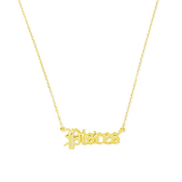 Old English Zodiac Necklace - Spicie's Boutique
