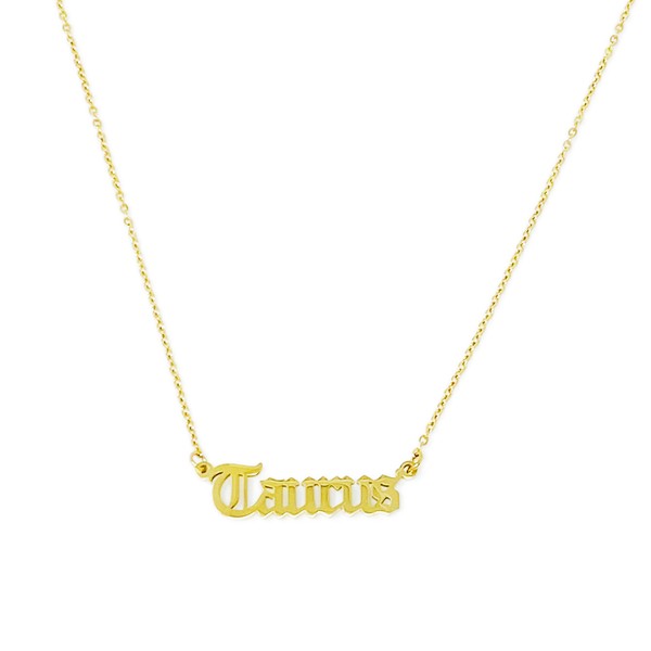 Old English Zodiac Necklace - Spicie's Boutique
