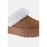 Weeboo Thick Bottom Fur Trim Snow Slippers