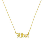 Old English Zodiac Necklace - Spicie's Boutique