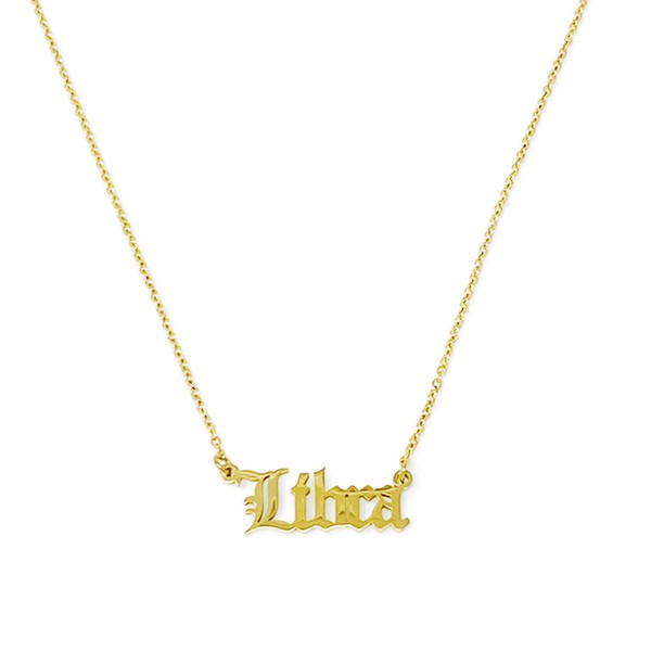Old English Zodiac Necklace - Spicie's Boutique