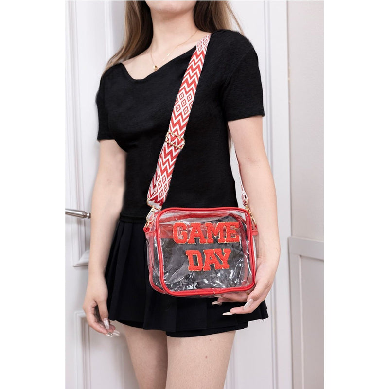 Zenana GAME DAY Stadium Approved Transparent Crossbody Bag - Spicie's Boutique