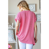Heimish USA Graphic Short Sleeve Ribbed Top