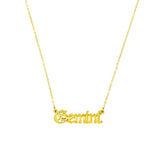 Old English Zodiac Necklace - Spicie's Boutique