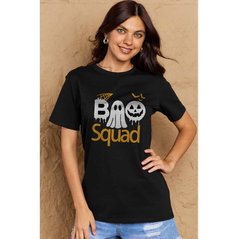 BOO SQUAD Graphic Cotton T-Shirt - Spicie's Boutique