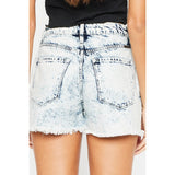 Kancan Distressed High Waist Denim Shorts