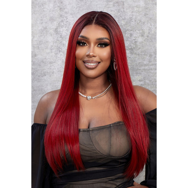 13*2" Lace Front Wig Synthetic Straight 26" 150% Density - Spicie's Boutique