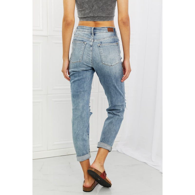 Malia Mid Rise Boyfriend Jeans - Spicie's Boutique