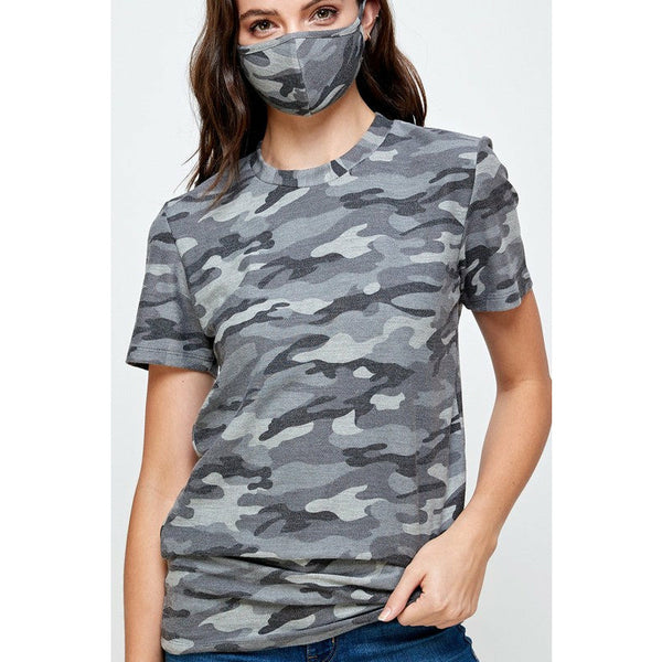 Camo- French Terry Top - Spicie's Boutique