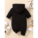 Baby LITTLE BOSS Graphic Hooded Jumpsuit