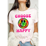 Choose Happy Tie Dye Tee - Spicie's Boutique