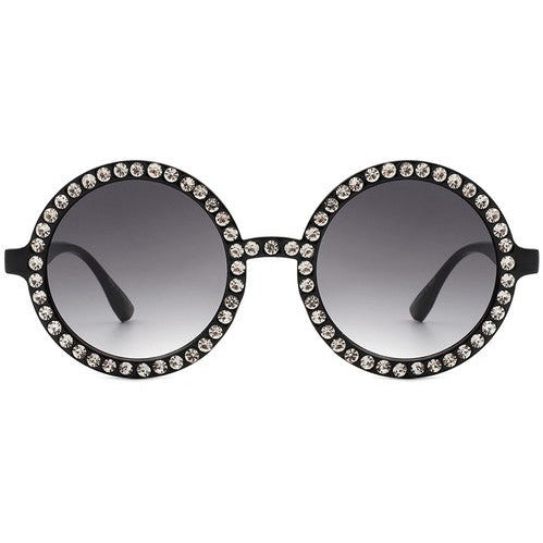 Round Fashion Rhinestone Women Sunglasses - Spicie's Boutique