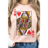 QUEEN OF HEARTS GRAPHIC TEE - Spicie's Boutique