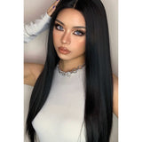 13*2" Long Lace Front Straight Synthetic Wig 26" Long 150% Density - Spicie's Boutique