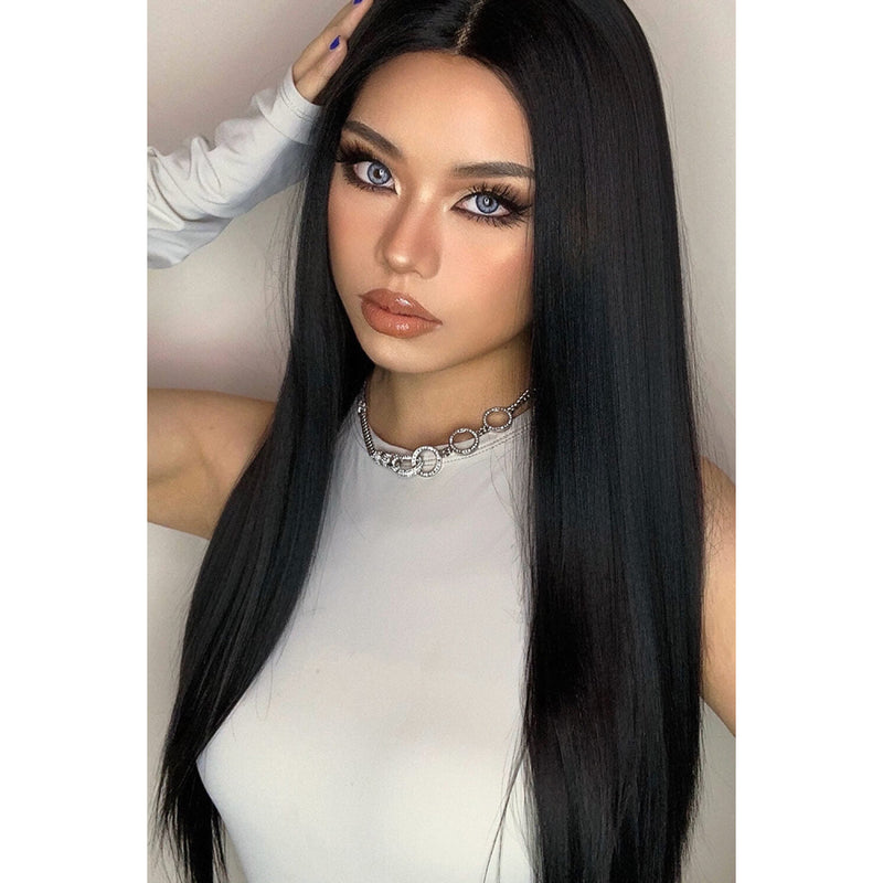 13*2" Long Lace Front Straight Synthetic Wig 26" Long 150% Density - Spicie's Boutique