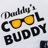 Kids DADDY'S COOL BUDDY Graphic Tee and Printed Shorts Set - Spicie's Boutique