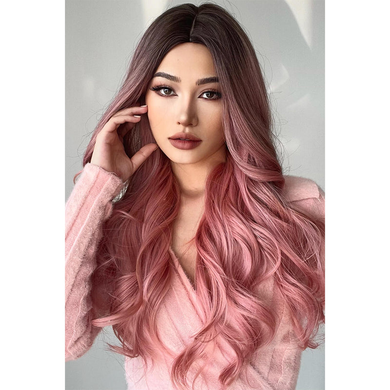 Fashion Wave Synthetic Long Wig 26''- Pink - Spicie's Boutique