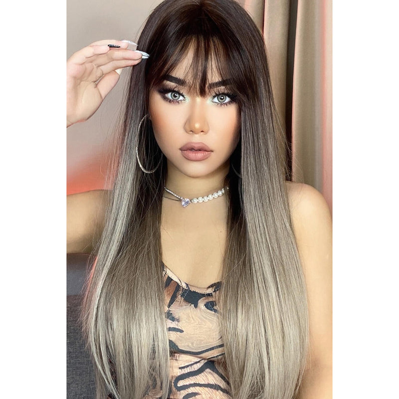 Long Straight Synthetic Wig 26'' - Spicie's Boutique
