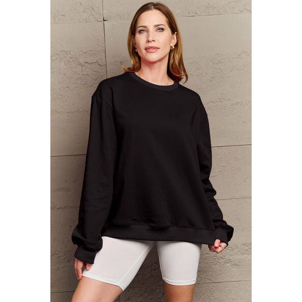 Simply Love Full Size IF I'M TOO MUCH THEN GO FIND LESS Round Neck Sweatshirt - Spicie's Boutique