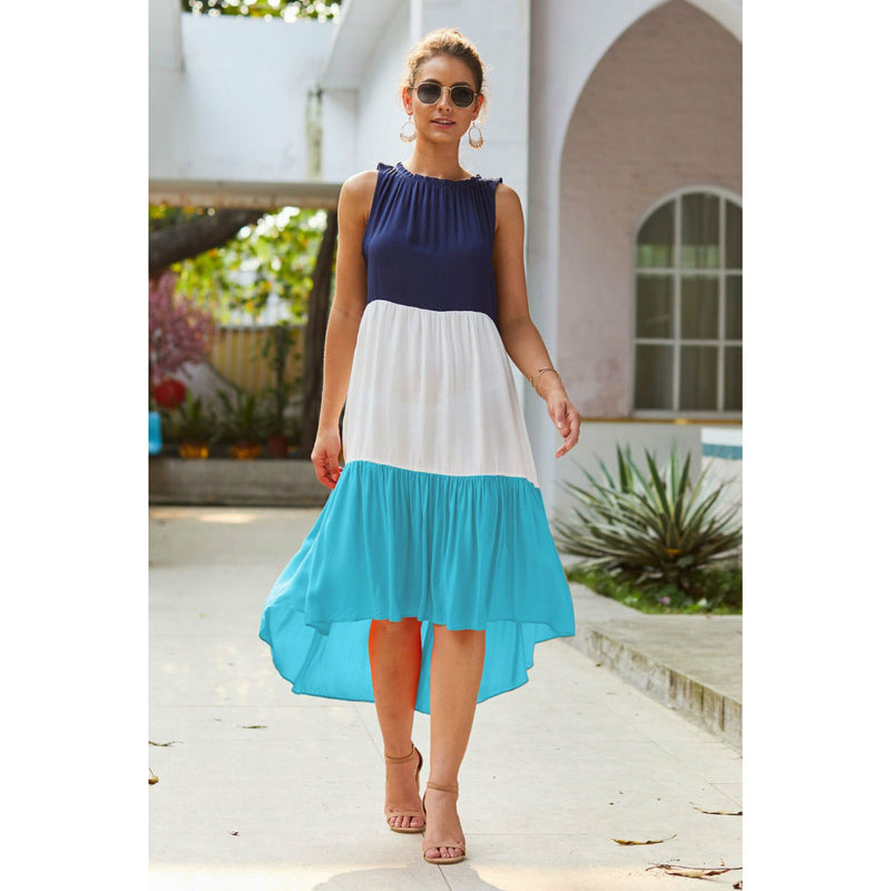 Sleeveless Color Block Dress - Spicie's Boutique