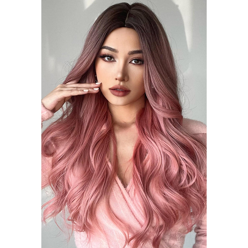 Fashion Wave Synthetic Long Wig 26''- Pink - Spicie's Boutique