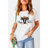 HAY FALL Bull Graphic Short Sleeve Tee - Spicie's Boutique