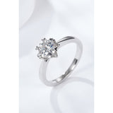 925 Sterling Silver Solitaire Moissanite Ring - Spicie's Boutique