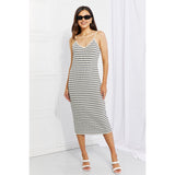 HYFVE One to Remember Striped Sleeveless Midi Dress - Spicie's Boutique