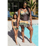 Clear Waters Swim Dress- Aloha Brown - Spicie's Boutique
