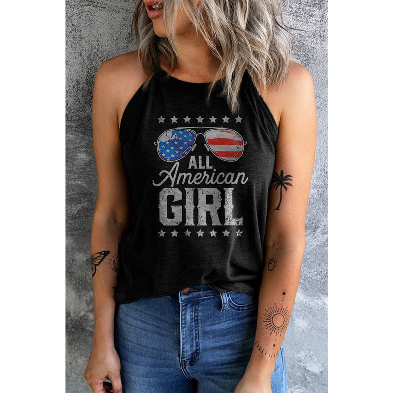 ALL AMERICAN GIRL Graphic Tank - Spicie's Boutique
