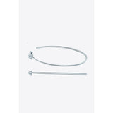 925 Sterling Silver Moissanite Hoop Earrings