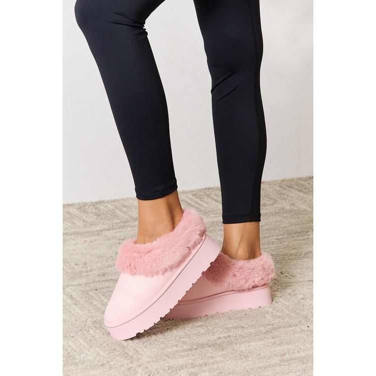 Legend Footwear Furry Chunky Platform Ankle Boots - Spicie's Boutique