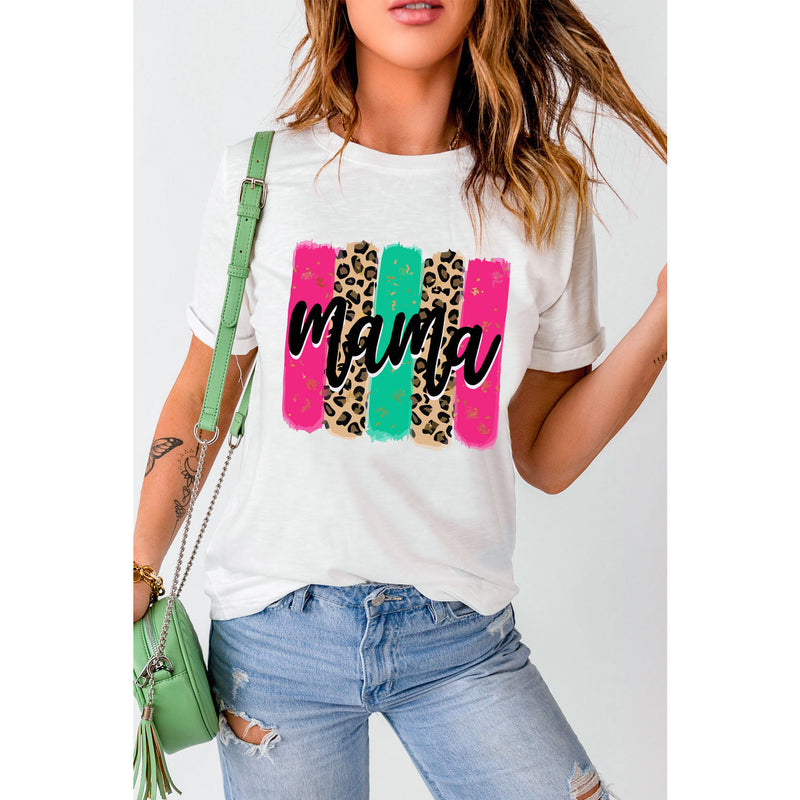 MAMA Graphic Round Neck T-Shirt - Spicie's Boutique