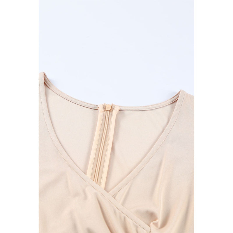 Flutter Sleeve Surplice Midi Dress - Spicie's Boutique