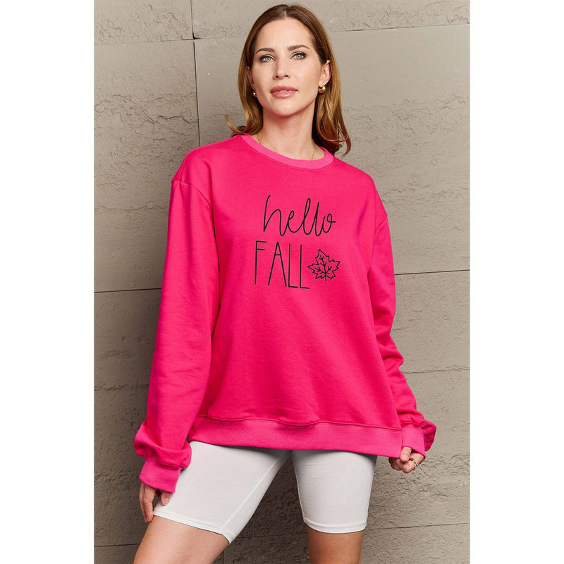 HELLO FALL Graphic Sweatshirt - Spicie's Boutique