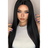 13*2" Long Lace Front Straight Synthetic Wig 26" Long 150% Density - Spicie's Boutique