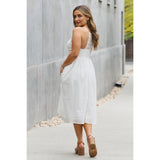 Lace Detail Sleeveless Lace Midi Dress - Spicie's Boutique