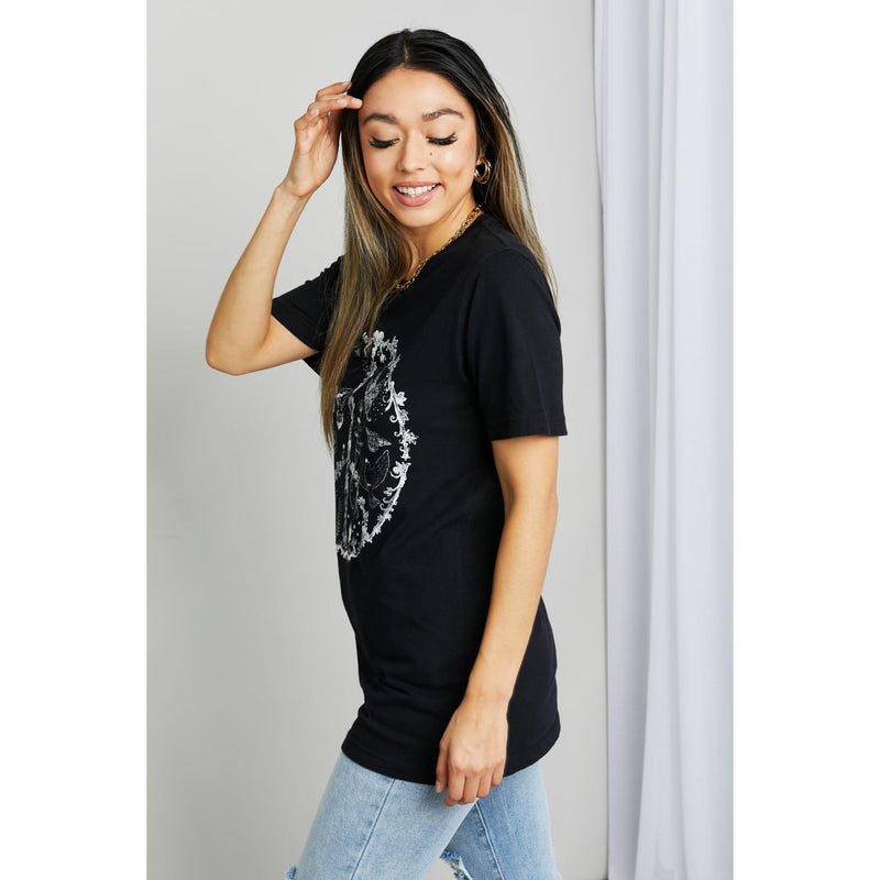 mineB Butterfly Graphic Tee Shirt