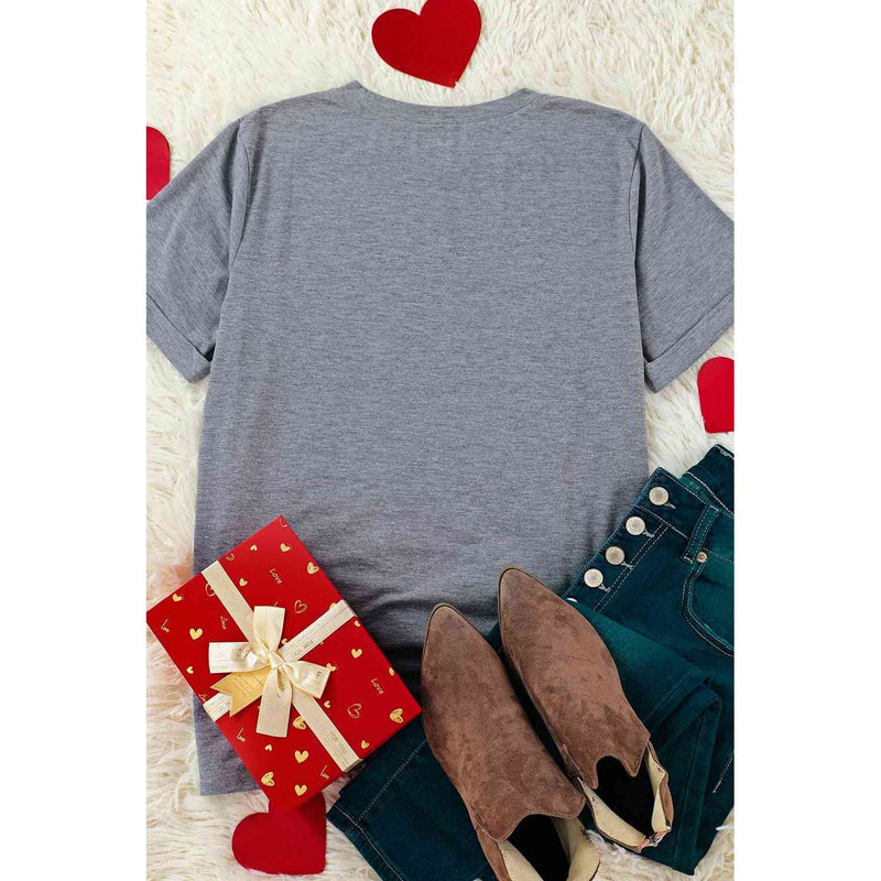 LOVE EVERYBODY Short Cuffed Sleeve T-Shirt - Spicie's Boutique