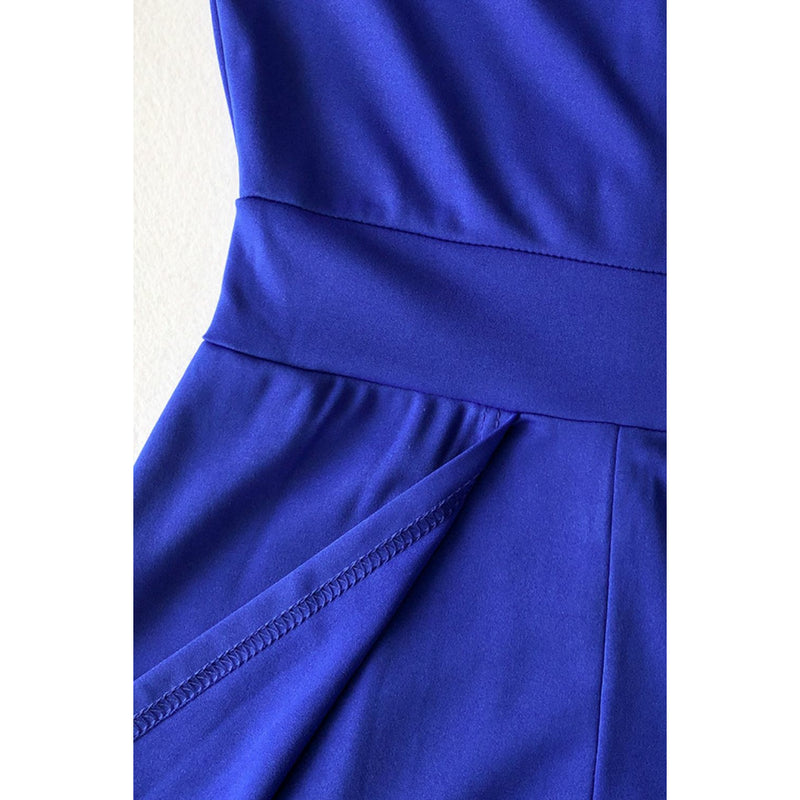 Long Sleeve Mock Neck Wide Leg Jumpsuit - Spicie's Boutique