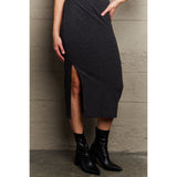 For The Night Fitted Sleeveless Midi Dress- Black - Spicie's Boutique